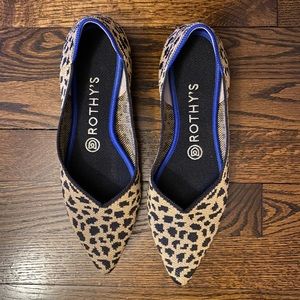 Leopard pointed toe Rothy’s size 7.5